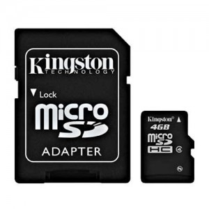Kingston Micro Secure Digital 04 Gb Class 4 + adapter