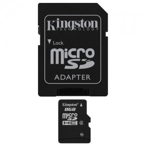Kingston Micro Secure Digital 08 Gb Class 4 + adapter