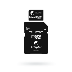 QUMO Micro Secure Digital 16 Gb Class 2 [HC] + adapter