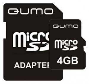 QUMO Micro Secure Digital 04 Gb Class 2 [HC] + adapter
