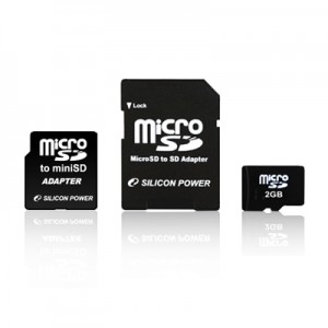 Silicon Power Micro Secure Digital 02 Gb + 2 adapter