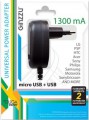 Сетевой адаптер Ginzzu GA-3208UB с кабелем micro-USB, 1.3A, 5V, 1xUSB