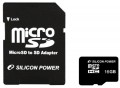Silicon Power Micro Secure Digital 16 Gb SDHC Class 4 + adapter
