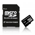 Silicon Power Micro Secure Digital 08 Gb Class 4 + adapter