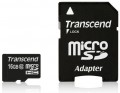 Transcend Micro Secure Digital 16 Gb SDHC Class 10 + adapter