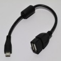 Кабель OTG USB (F) - microUSB (M)